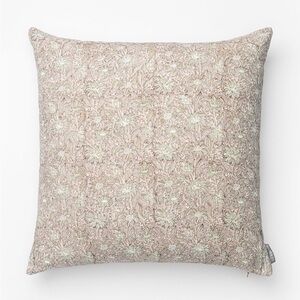 Floral Patterned Cream Pillow